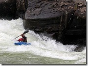 Retired. Navy Capt. Dave Robey tackles the Potomac River's winter rapids. Photo courtesy of Dave Robey